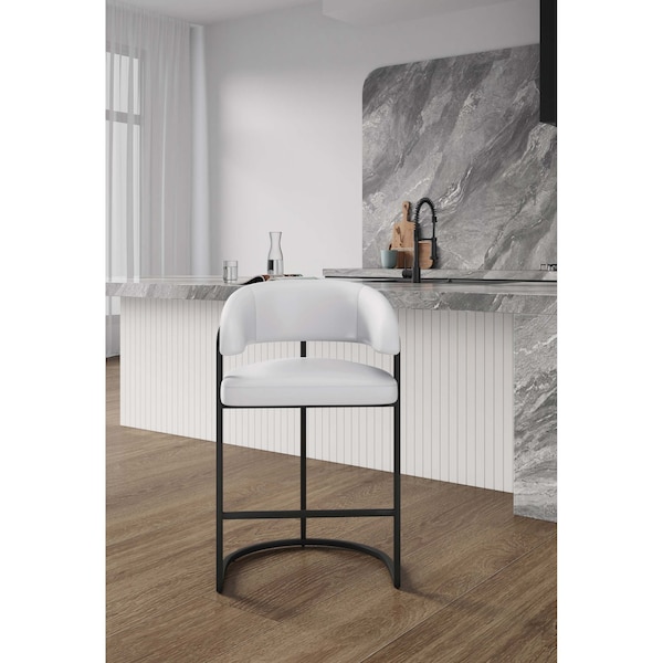 Manhattan Comfort Augusta Counter Stool in White CS018-WH - main